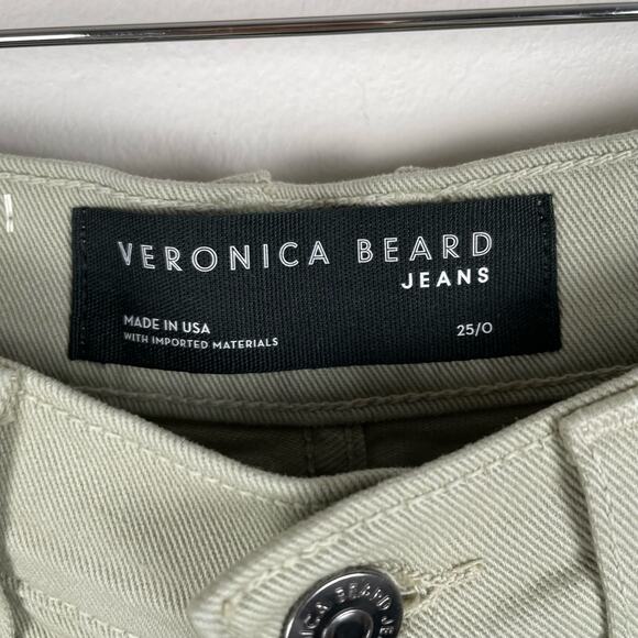 Veronica Beard Blake Classic Straight Leg Jeans Sage Green Size 25 / 0 NWT - Picture 6 of 14